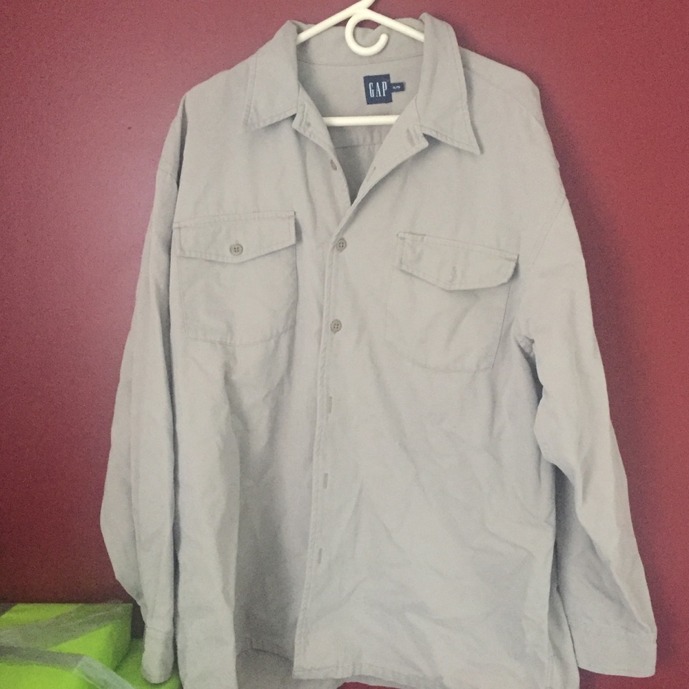 GAP Men’s Heavy Cotton Shirt Jacket - XL